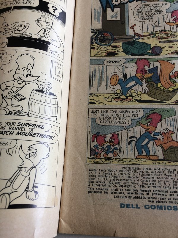 Woody Woodpecker 56,VG, see all my dell comedy Books!