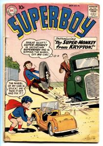 SUPERBOY COMICS #76 1959-DC COMICS-1ST SUPERMONKEY