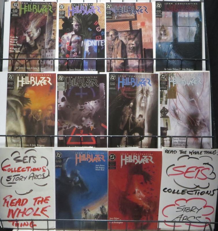 HELLBLAZER (DC/VERTIGO, 1988) #1-10 FINE/+ John Constantine!Delano! Ridgway!