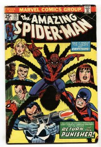 Amazing Spider-Man #135 1974-2nd Punisher comic book