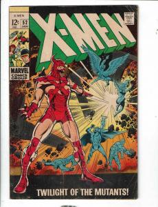 (Uncanny) X-Men # 52 VG/FN Marvel Comic Book Beast Angel Cyclops Professor X FH1