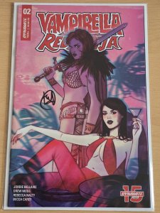VAMPIRELLA RED SONJA #2 DYNAMITE 2025 TULA LOTAY VARIANT SIGNED W/COA NM