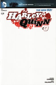 Harley Quinn Director's Cut #0 Blank Cover (2014) Harley Quinn