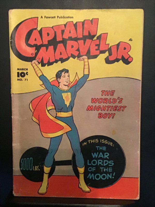 Captain Marvel, Jr. #71 (1949) mid grade golden age key!  FN Wow!