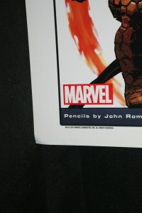 Fantastic Four with Spider-Man Poster 2011 Signed by Stan Lee & John Romita Jr. 