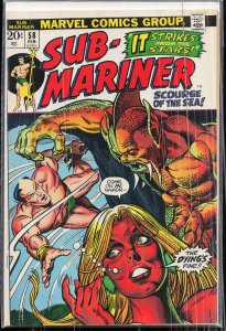 Sub-Mariner #58 (1973) Namor the Sub-Mariner