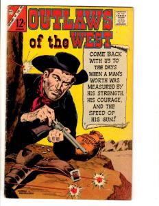 Lot Of 7 Outlaws Of The West Charlton Comic Books # 54 56 57 59 61 62 69  JL40