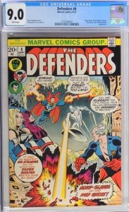 The Defenders #8 (1973) CGC Graded 9.0