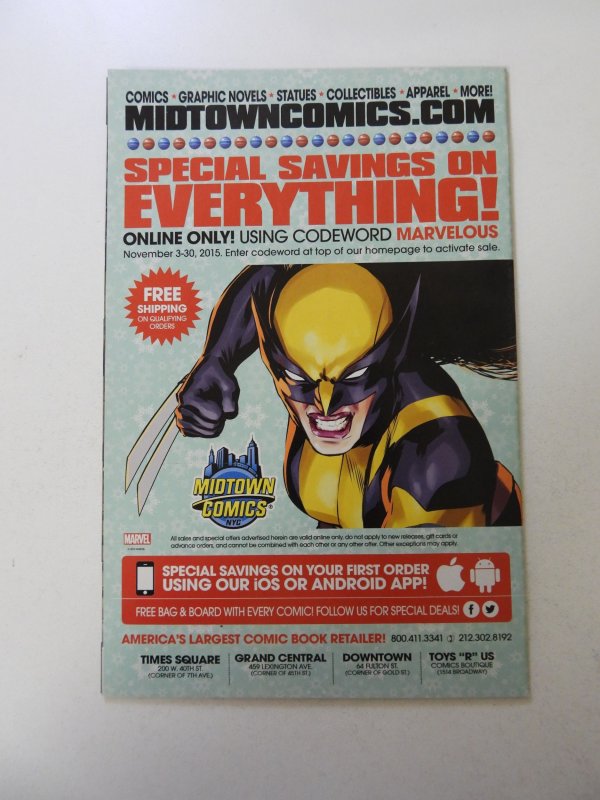 All-New Wolverine #1 (2016) NM condition