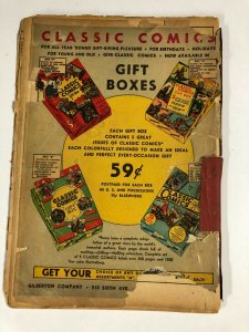 CLASSIC COMICS 33 Sherlock Holmes HRN 33 POOR taped spine, super scarce