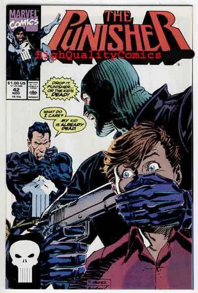 PUNISHER #42, NM-, Mike Baron, Mark Texeira, Blood,1987, more in store