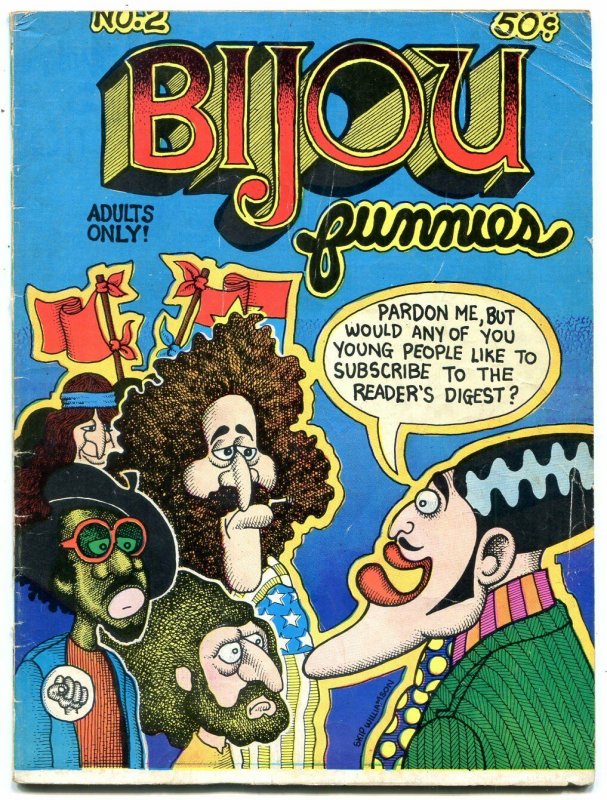 Bijou Funnies #2 1969- Crumb- Williamson- Lynch Underground Comix