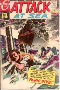 ATTACK AT SEA (1968 CHARLTON) V4 #5 VG  October 1968 COMICS BOOK