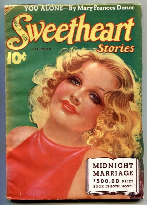 Sweetheart Stories Pulp December 1938- Midnight Marriage