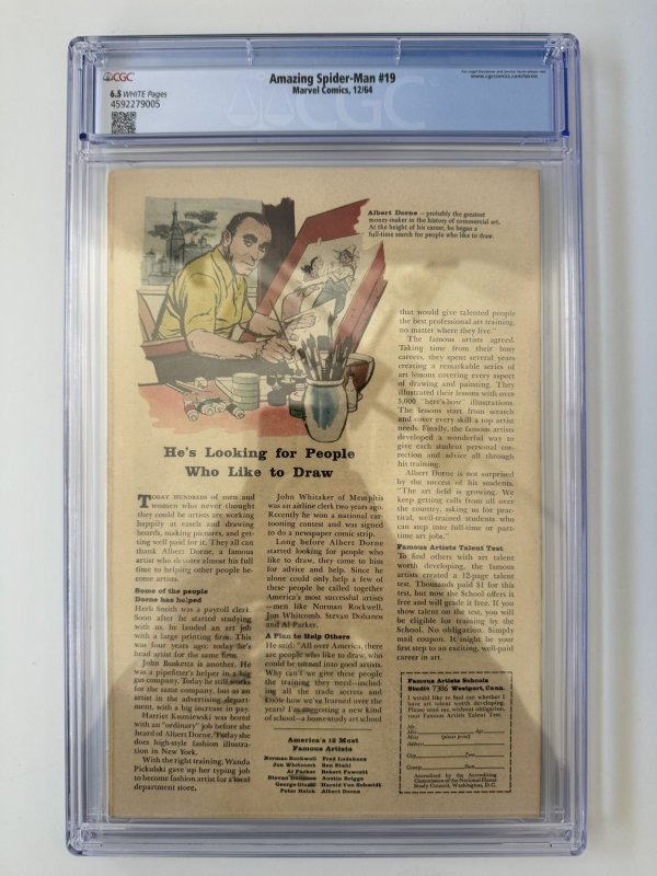 Amazing Spider-Man #19 CGC 6.5 (1964)