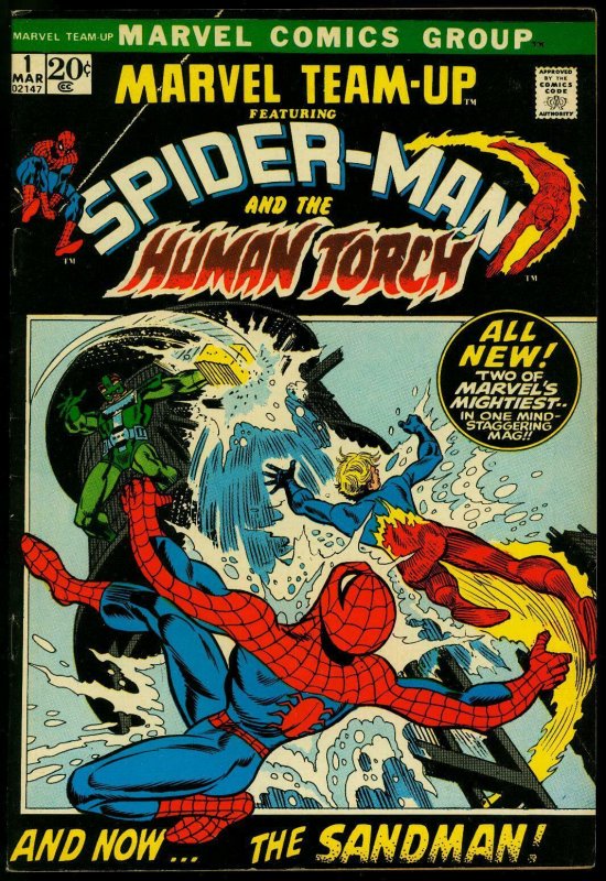 Marvel Team-Up #1 1972- Spider-man- Human Torch- VF