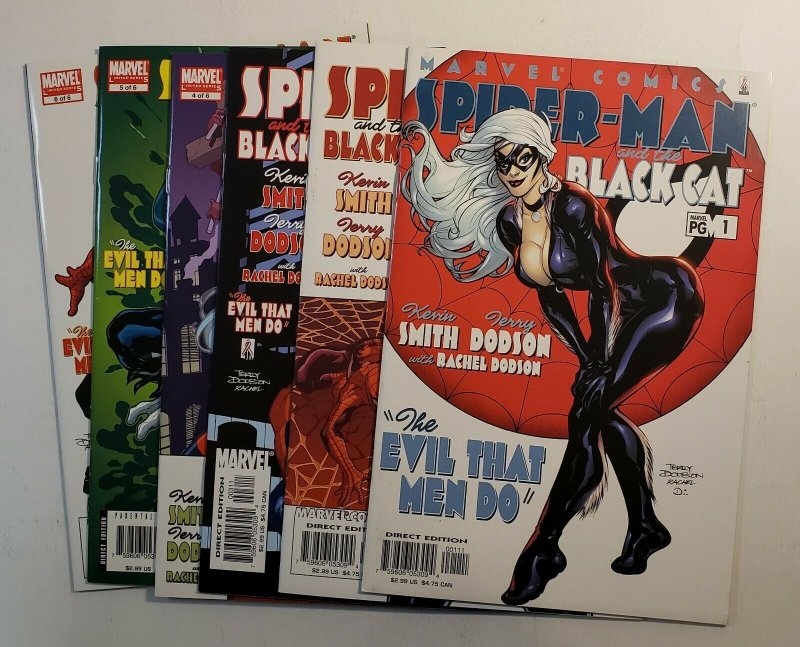 Spider-Man and the Black Cat #1-6 Complete Set VF/NM Marvel Comics 2002