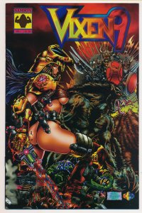 Vixen 9 (1997) #1 VF/NM, Bad girl with dinosaur