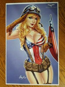 11 x 17 ART PRINT Red Agent #4 Cover F Zenescope Chatzoudis