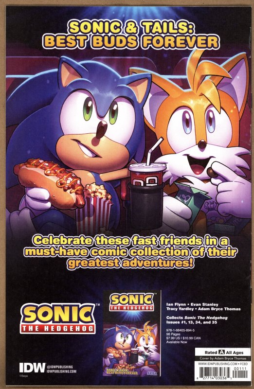 Sonic the Hedgehog Free Comic Book Day 2022 (2022) - Adam Bryce Thomas Cover