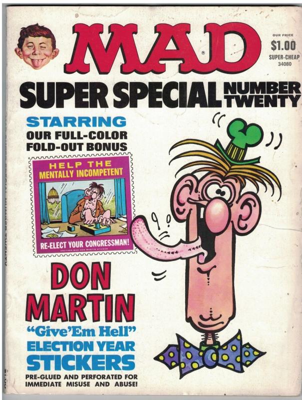 MAD SPECIAL (1976 ) 20 VG  DON MARTIN STICKERS