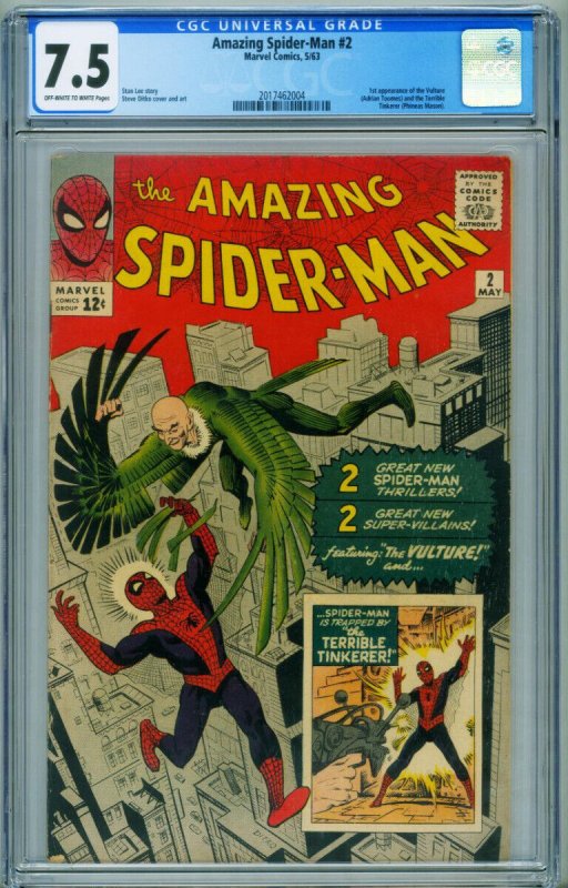 Amazing Spider-Man #2 1st Appearance of Vulture Marvel italian edition