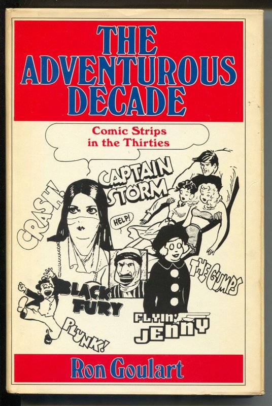 Adventurous Decade 1975- hardback-adventure newspaper comic strips-1930's-FN-