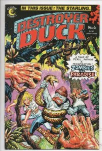 DESTROYER DUCK #6, NM-, Zombies in Paradise, Eclipse, 1982 1984, more in store