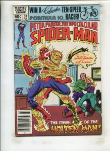 PETER PARKER SPECTACULAR SPIDER-MAN #63 (9.2) MOLTEN MAN!! 1981