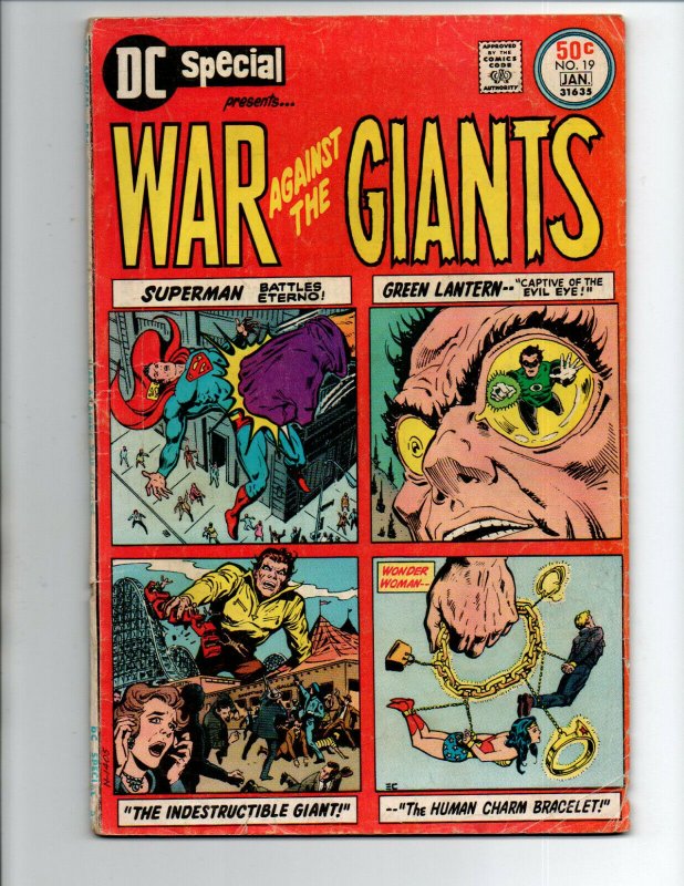 DC Special #19 - War Giants -Superman -Green Lantern -Woinder Woman -1976 -VG/FN