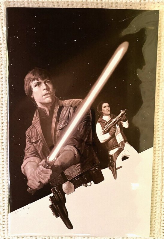 ?~MARVEL~STAR WARS #26~?NYCC 2022 E.M. GIST SKETCH VARIANT w/ CARD~?~?