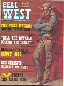 Real West 11/1970-Charlton-Longhair Jim Courtwright-Billy the Kid-VG/FN