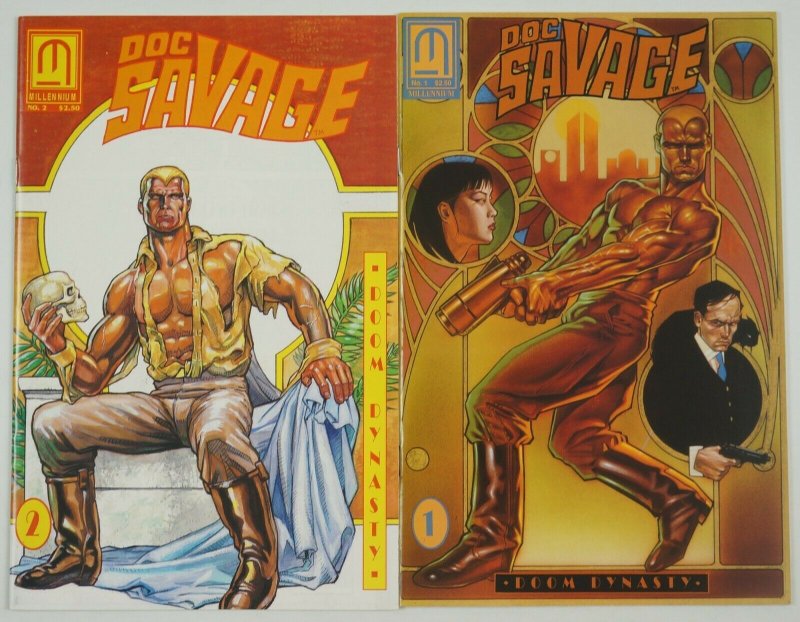 Doc Savage: Doom Dynasty #1-2 VF/NM complete series - mike wieringo - stelfreeze