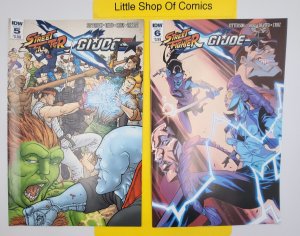 Street Fighter X Gi Joe #1 2 3 4 5 6 1-6 Complete Set 2016 IDW Publishing