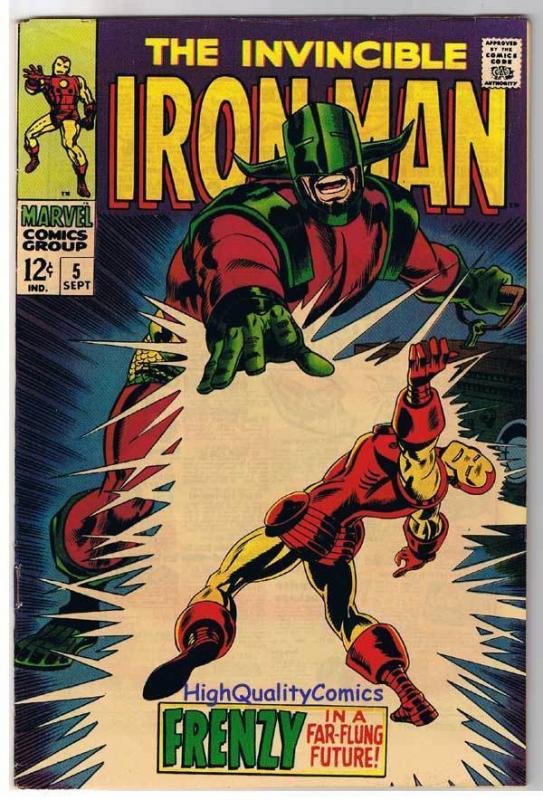 IRON MAN #5, FN, Tony Stark, Invincible, Movie,1968, more IM in store