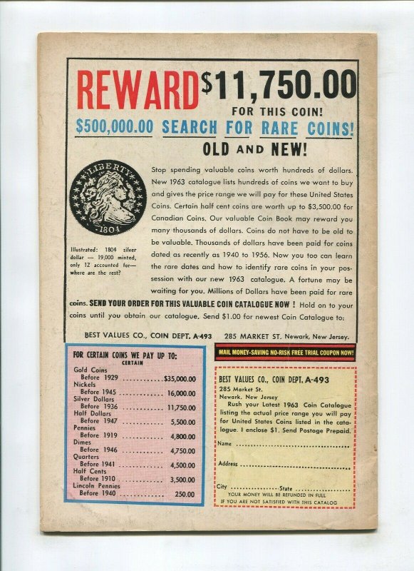 RIP HUNTER #15 (4.5) *FISHERMAN COLLECTION* EARTHLINGS 5,000,000 BC 1963