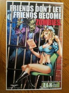 11 x 17 ART PRINT The Waking #2 Zombies Zenescope Talent Caldwell