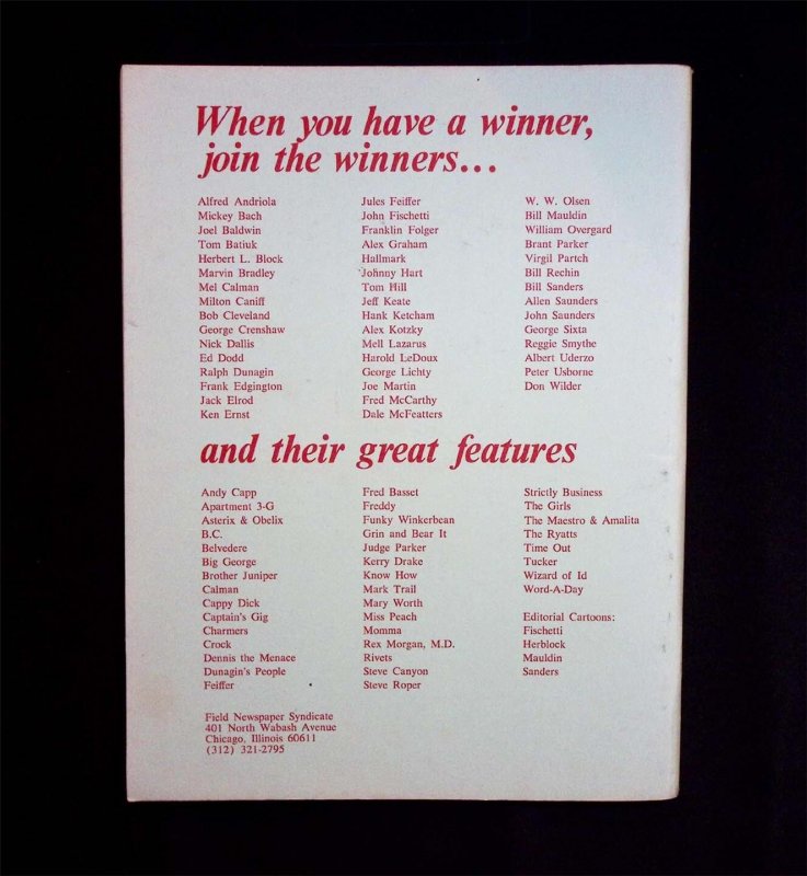 CARTOONIST Profiles #40 Dec 1978 Mort Walker Garfield John Romita Kerry Drake
