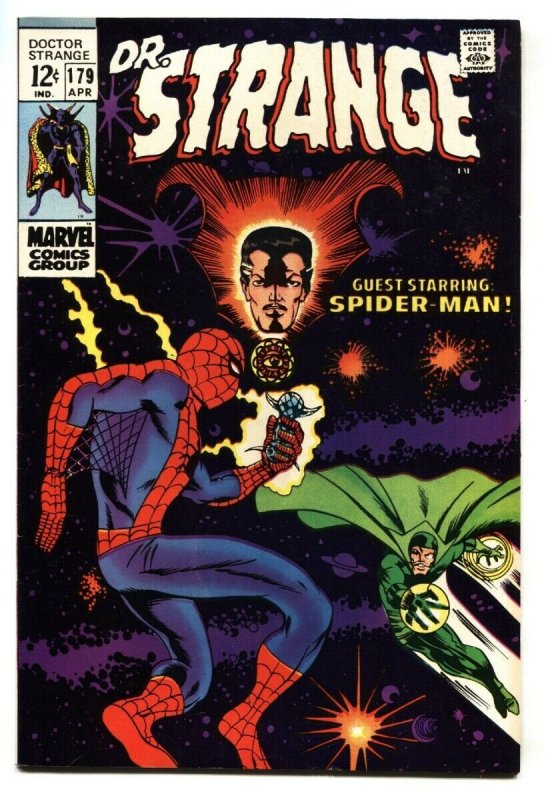 Doctor Strange #179 comic book 1969- Marvel Comics- Spider-man-Ditko art