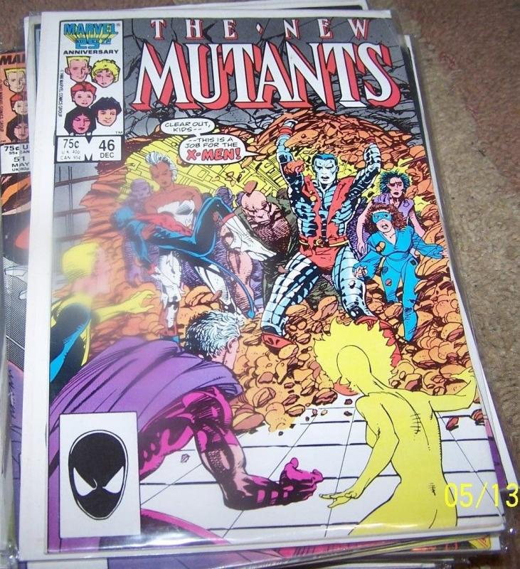 NEW MUTANTS  COMIC # 46 1986  marvel mutant massacre xmen