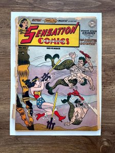 Sensation Comics # 83 PR No Back Cover Wonder Woman DC Comic Book Golden 13 J839