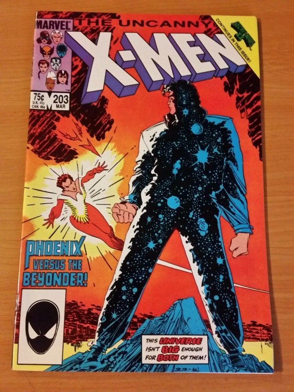 The Uncanny X-Men #203 Direct Market Edition ~ NEAR MINT NM ~ 1986 Marvel Comics