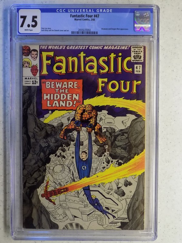 Fantastic Four # 47 CGC 7.5. Inhumans Dragon MAN | Comic Books - Silver ...