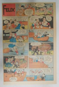 Felix The Cat Sunday Page by Otto Mesmer from 6/16/1940 Size: 11 x 15 inches