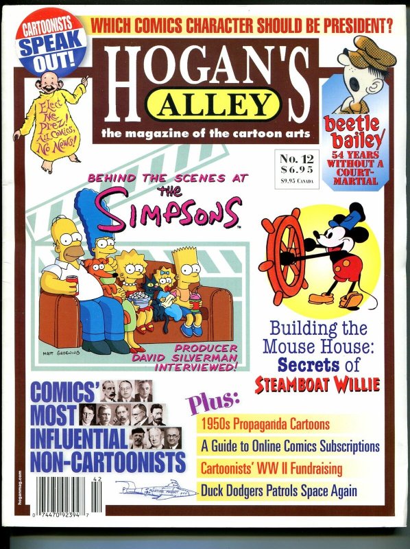 Hogan's Alley #12 2004-Simpsons-Al Capp-Beetle Bailey-Duck Rogers-VF