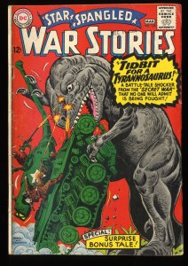 Star Spangled War Stories #125 VG- 3.5 Dinosaur Cover! DC Comics