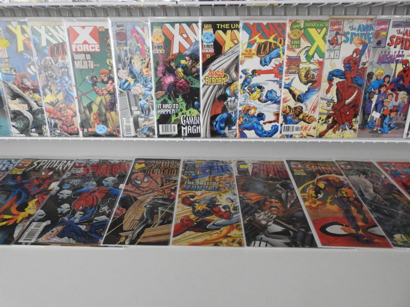 Huge Lot 130+ Comics W/ Hulk, X-Men, Spider-Man+ Avg VF+ Condition