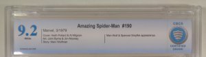 Amazing Spider-Man #190 CBCS 9.2 White Pages Man-Wolf