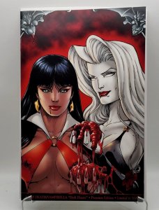 LADY DEATH VS VAMPIRELLA DARK HEARTS, VIRGIN VARIANT, HUGHES PREMIUM ED NM/Mint