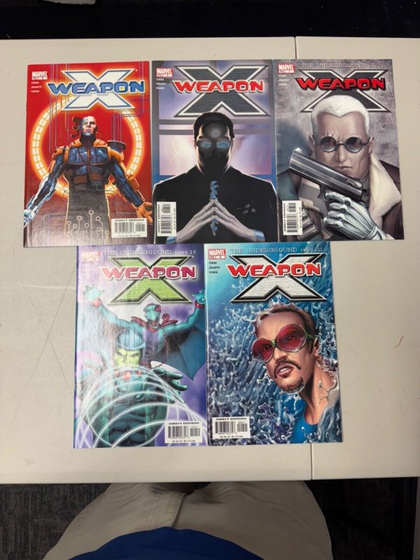 Weapon X Comic Book Lot 5,6,7,8,9